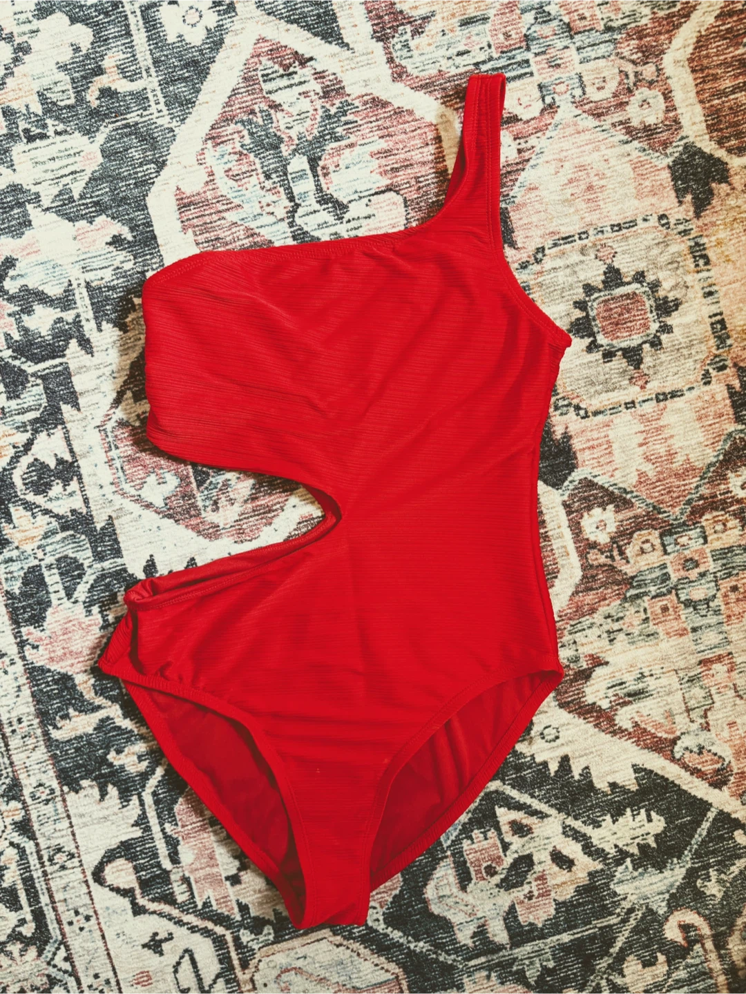 Jessica Simpson Red Swimsuit