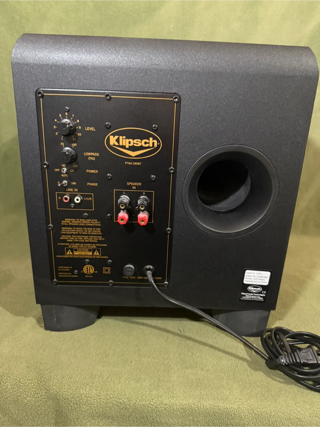 Klipsch 10” Powered Subwoofer thumbnail