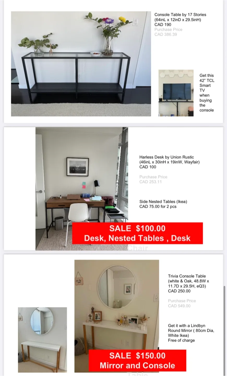 Pre loved  furniture for sale! image indicator(3)