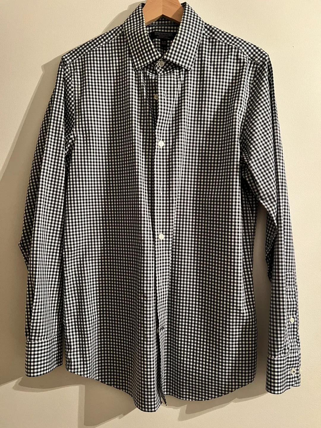 Banana Republic Gingham Dress Shirt - S