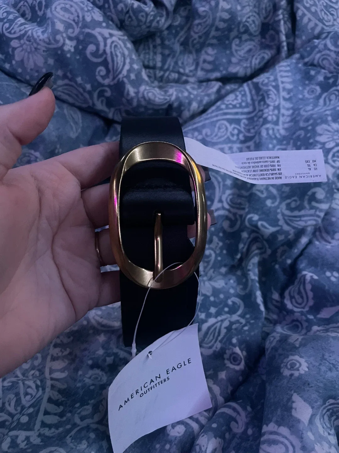 American Eagle Outfitters Black XL Belt