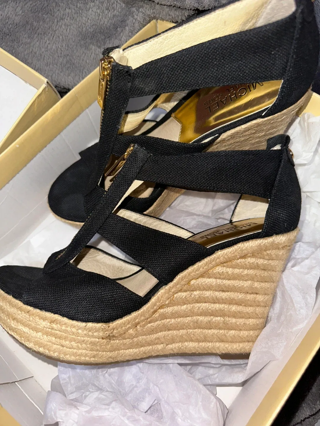 Michael Kors Black Wedges