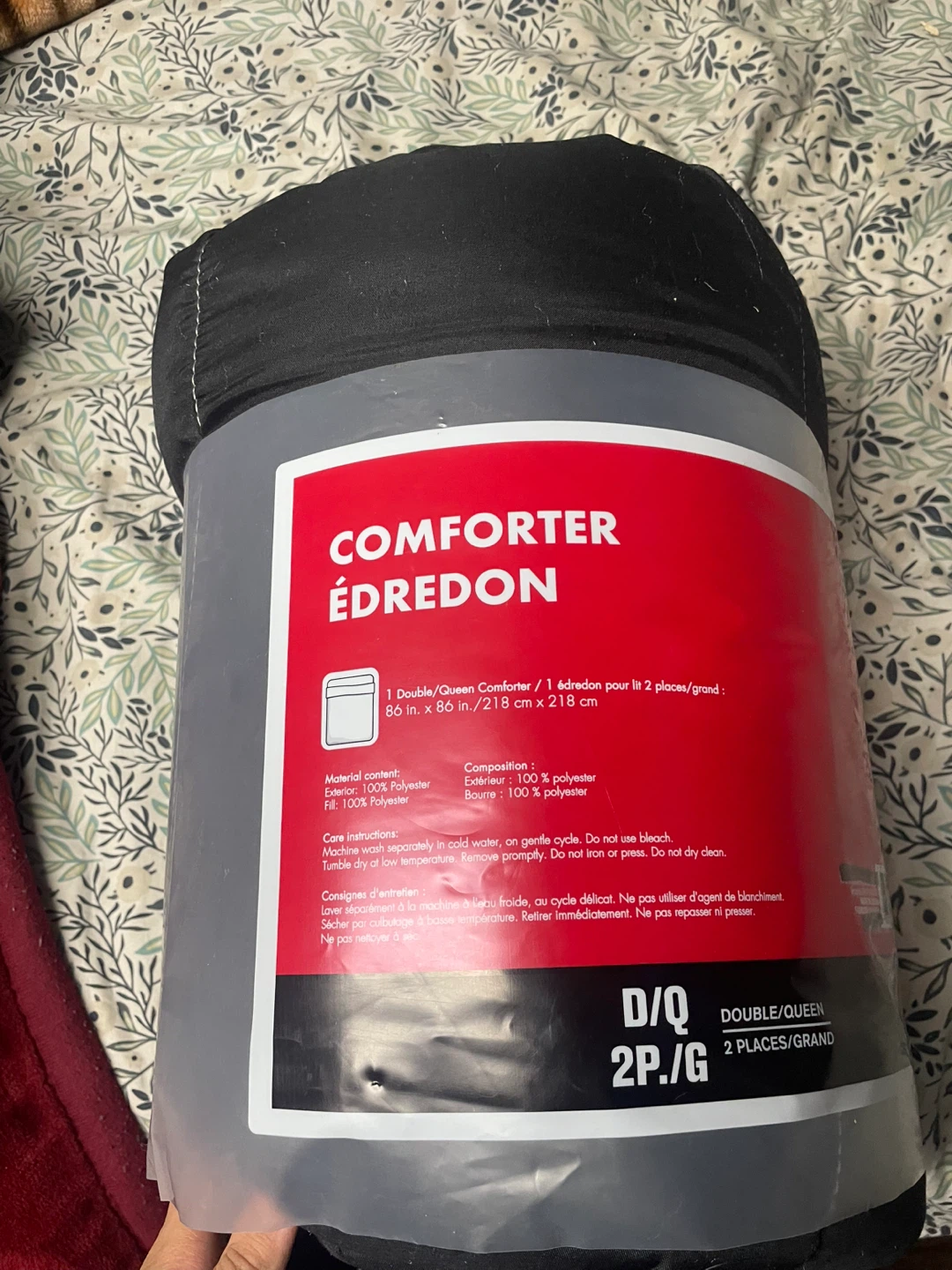 Double/Queen Comforter - 86 in x 86 in
