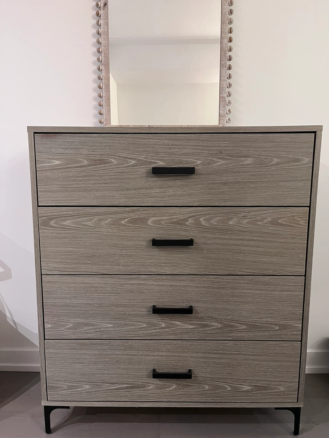 Wood Grain 4-Drawer Chest
