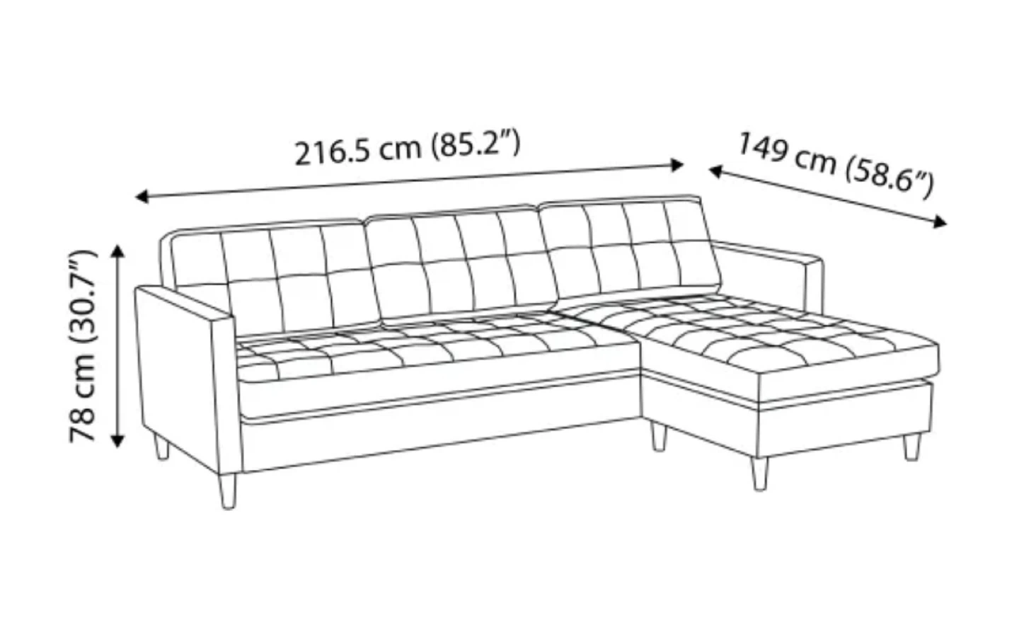 JYSK Grey Sofa - photo 2