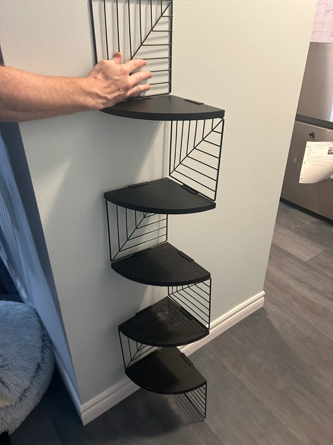 Floating wall  shelf measurements 51 high 8 wide 8 deep image indicator(2)