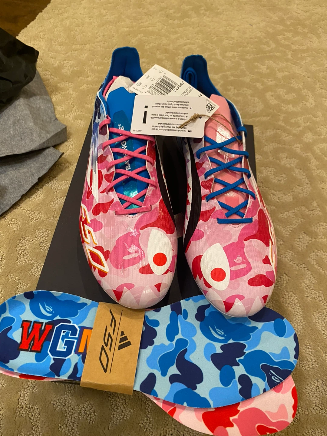 Adidas F50 Elite FG BAPE Limited Collection Size 8 - photo 2