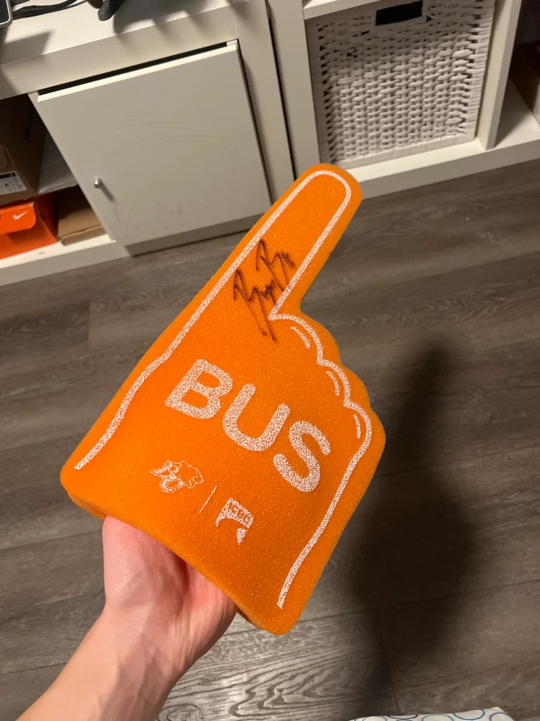 Bryan Burnham signed foam finger image indicator(2)