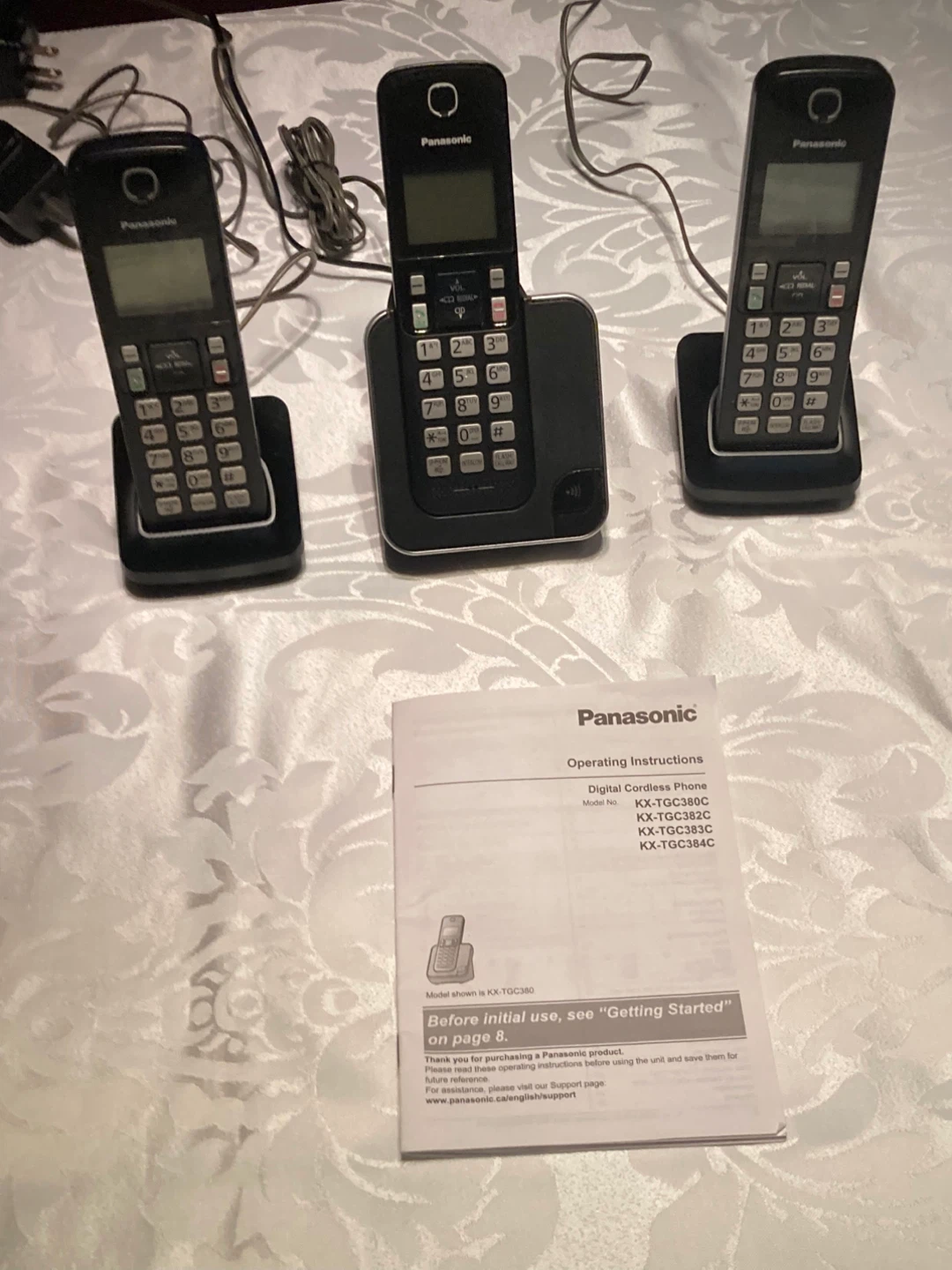 Panasonic KX-TGC380C Digital Cordless Phone Set