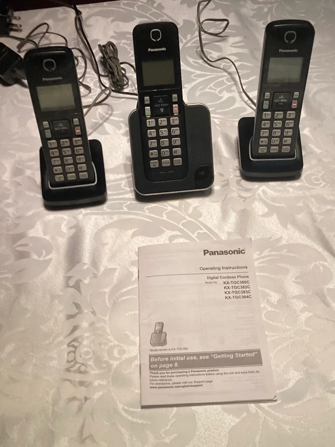Panasonic KX-TGC380C Digital Cordless Phone Set thumbnail