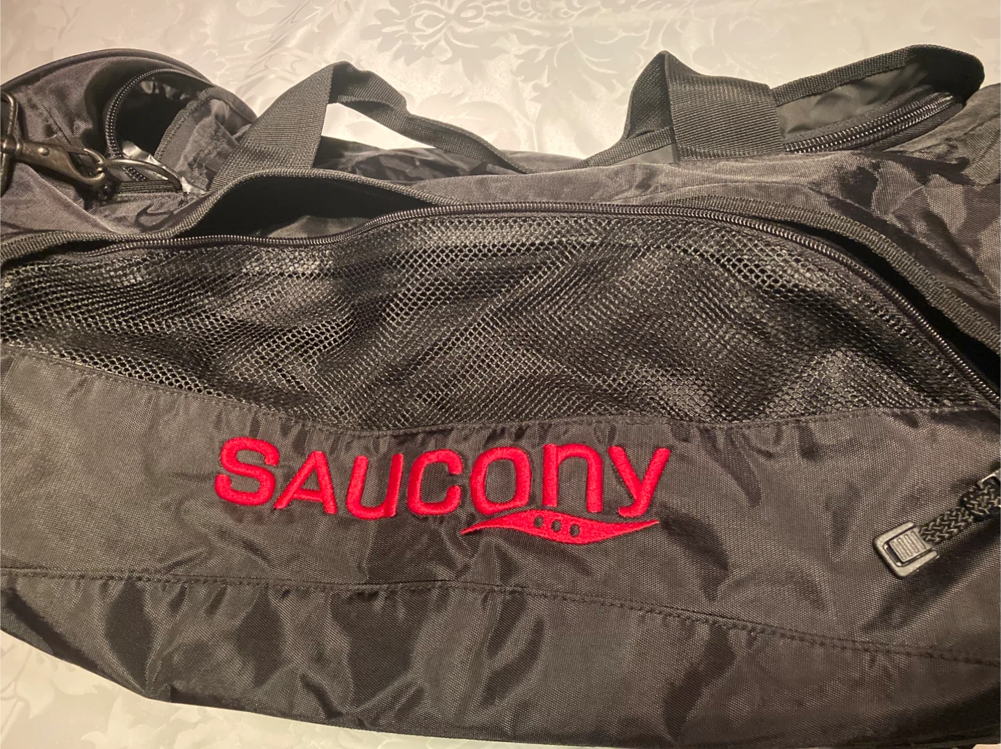 Saucony Black Duffle Bag