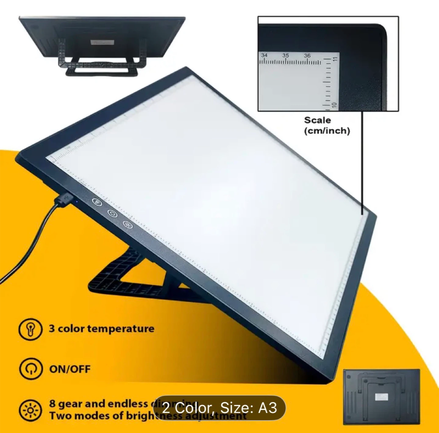 A3 LED Light Pad - Perfect for Artists & Designers - photo 3