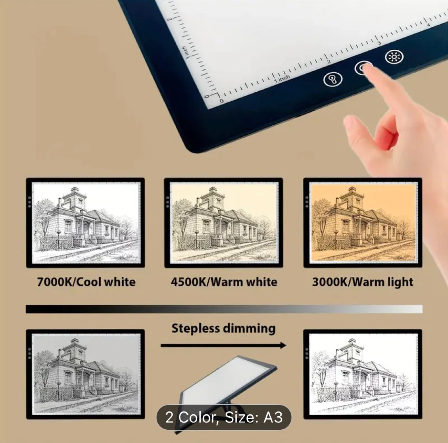 A3 LED Light Pad - Perfect for Artists & Designers - photo 5