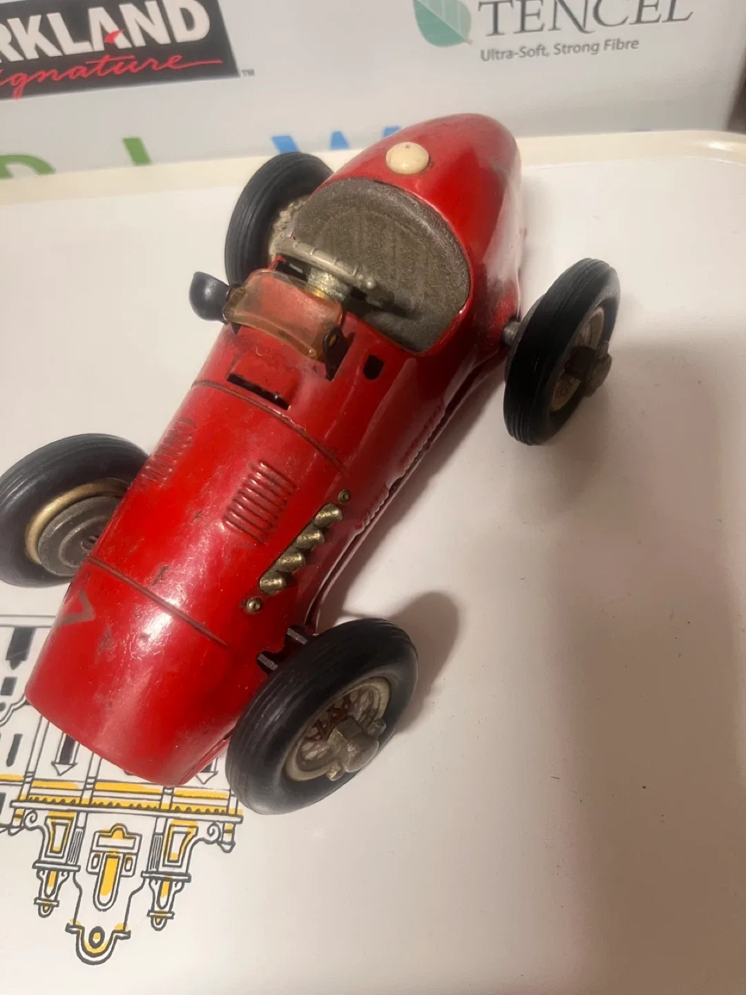 Vintage Johnson's Grand Prix Racer Toy Car image indicator(2)