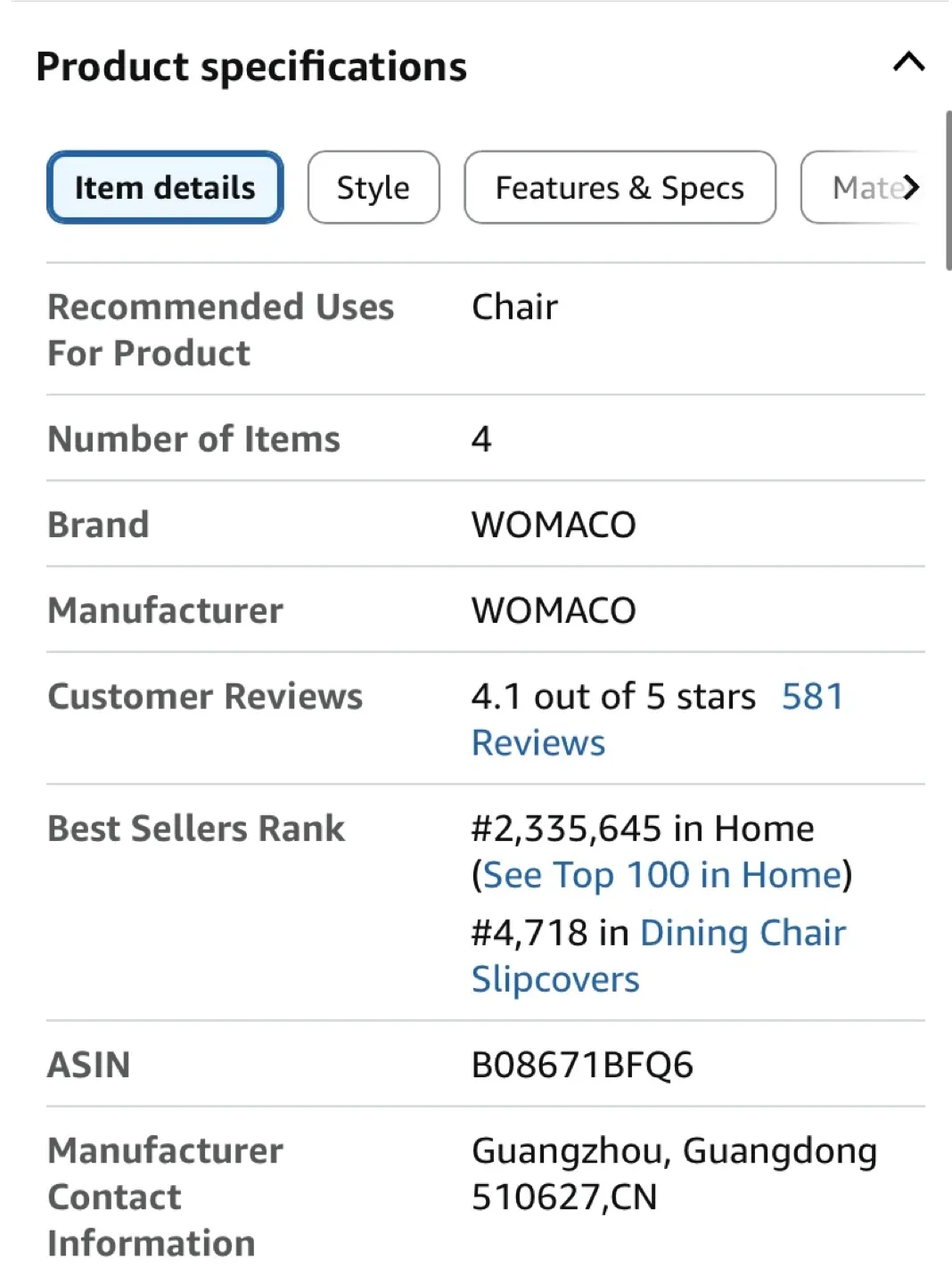 4 WOMACHO Bar Stool Covers - Black, 4 Pack image indicator(4)