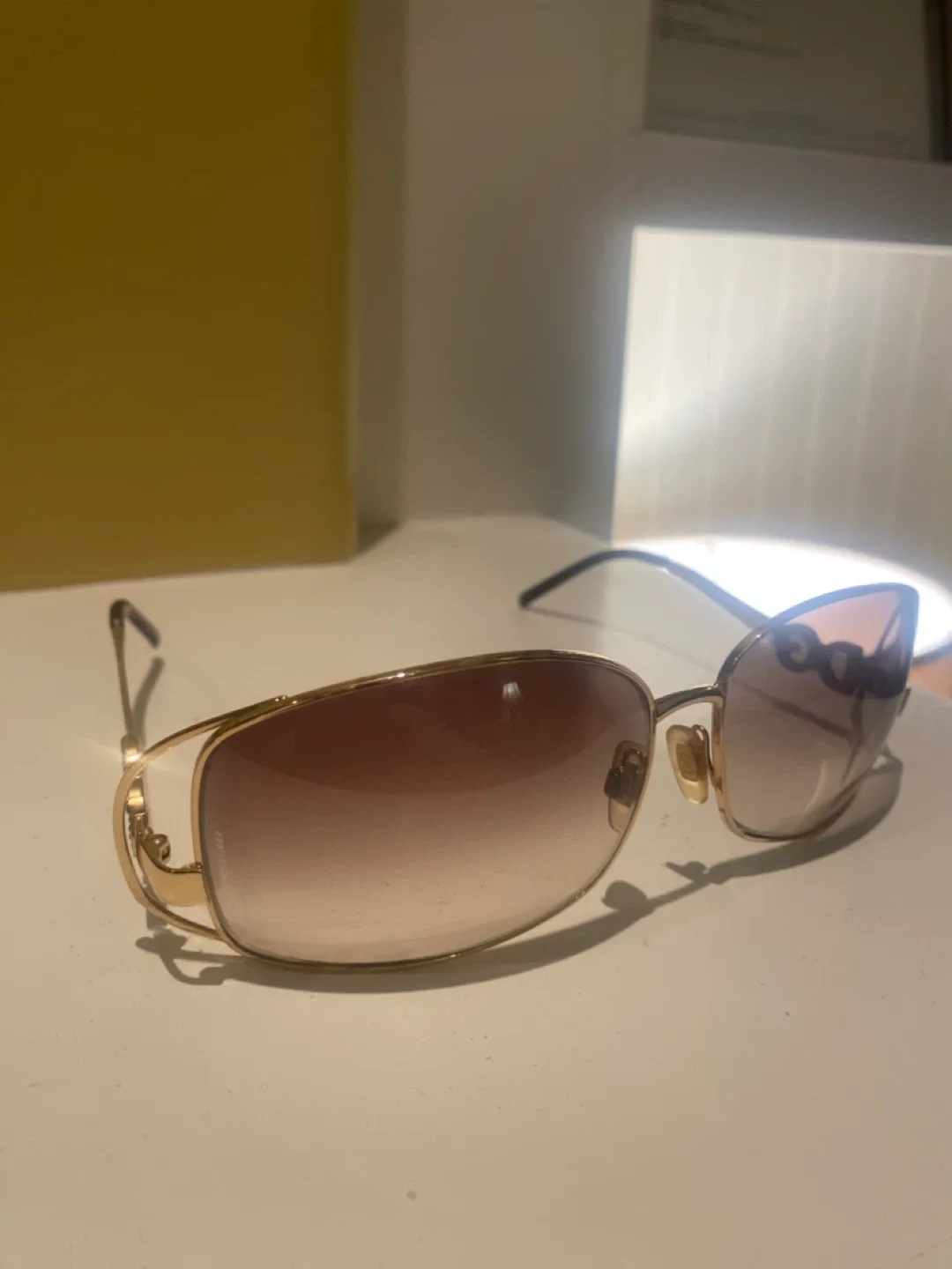 Dolce and Gabbana Gold Frame Sunglasses image indicator(4)