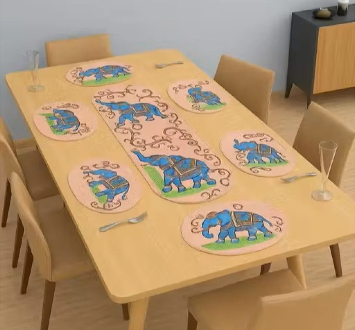 Table Runner and Placemat Set image indicator(7)