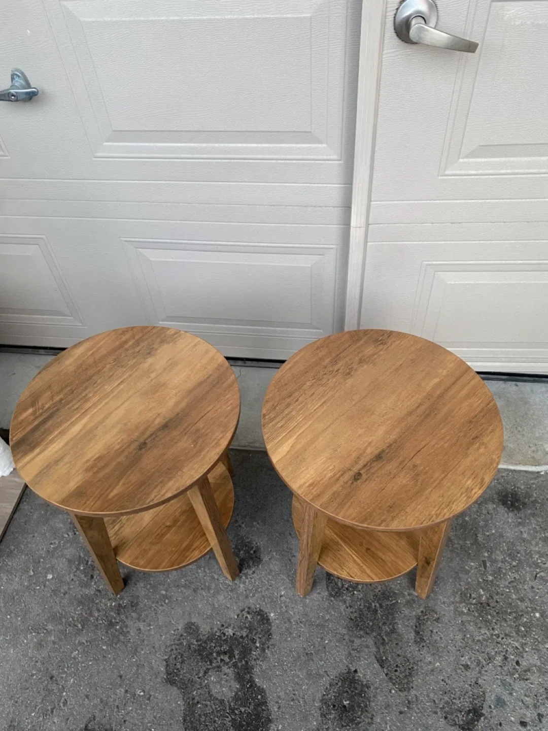 Set of 2 Brand New VASAGLE MAEZO 2-Tier Side Table image indicator(10)