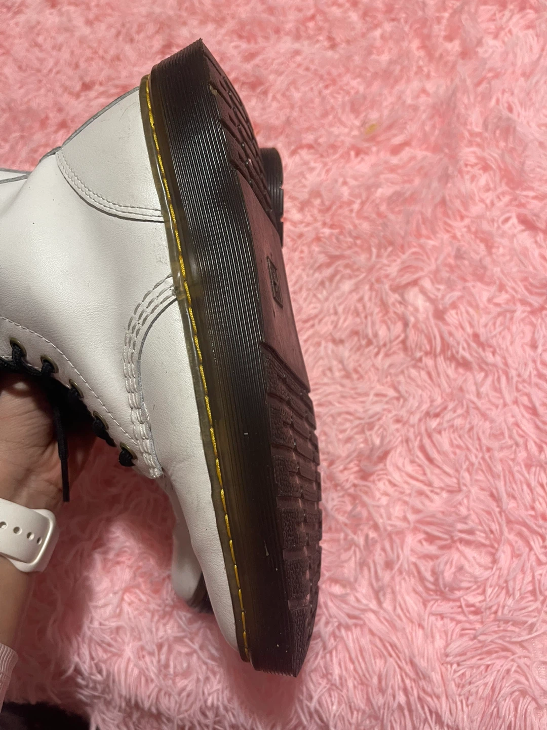 Dr. Martens Zavala White Boots - US Women's Size 7