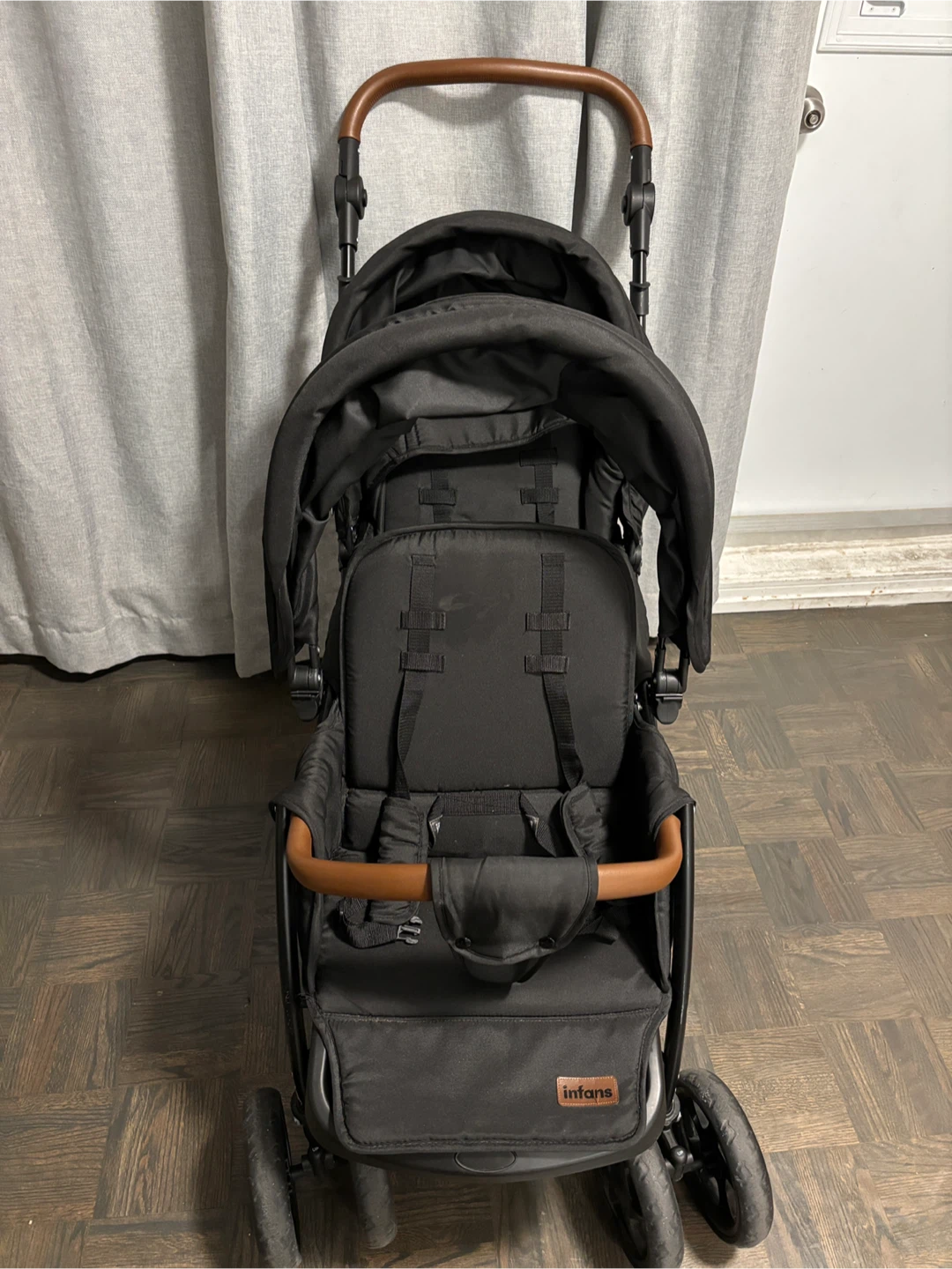 Infans Double Stroller - Black