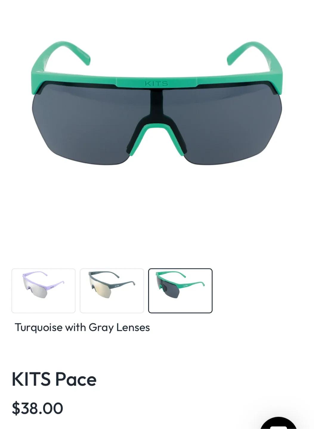 KITS Pace Turquoise Sunglasses image indicator(2)