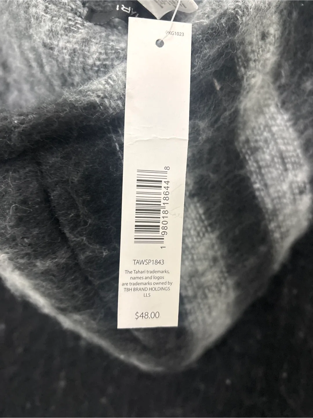 Tahari Hooded Poncho - Gray/Black New With Tags image indicator(5)