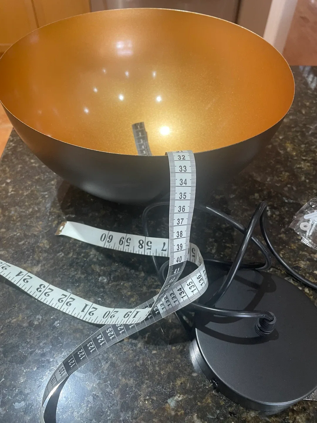 Black & Gold Pendant Light - 32" Diameter image indicator(2)