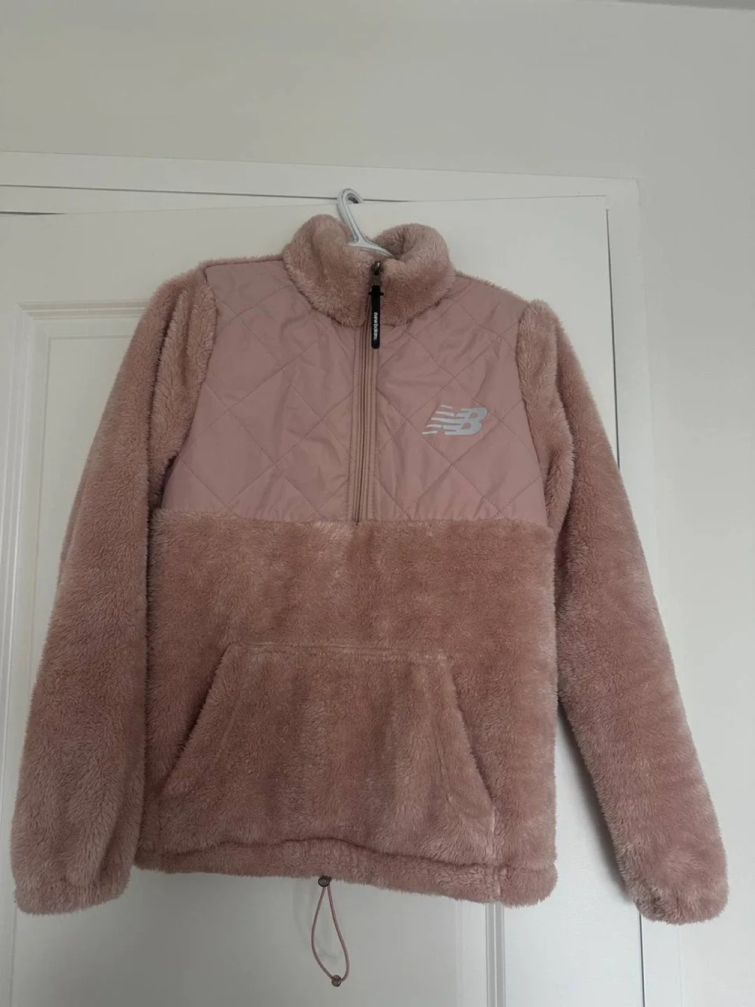 New Balance Womens Jacket Puffer Fleece Pullover