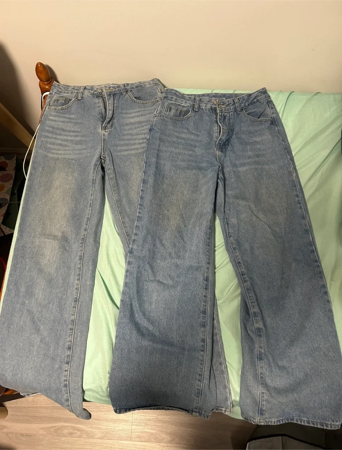 Light Wash Wide Leg Jeans