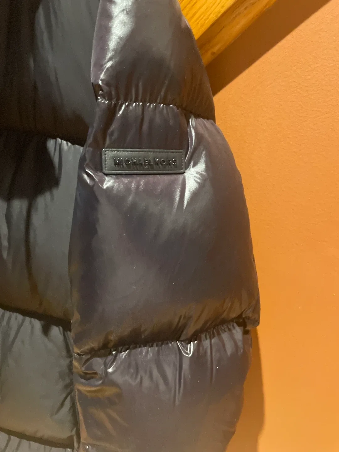 Michael Kors Black Puffer Jacket - Size L image indicator(4)