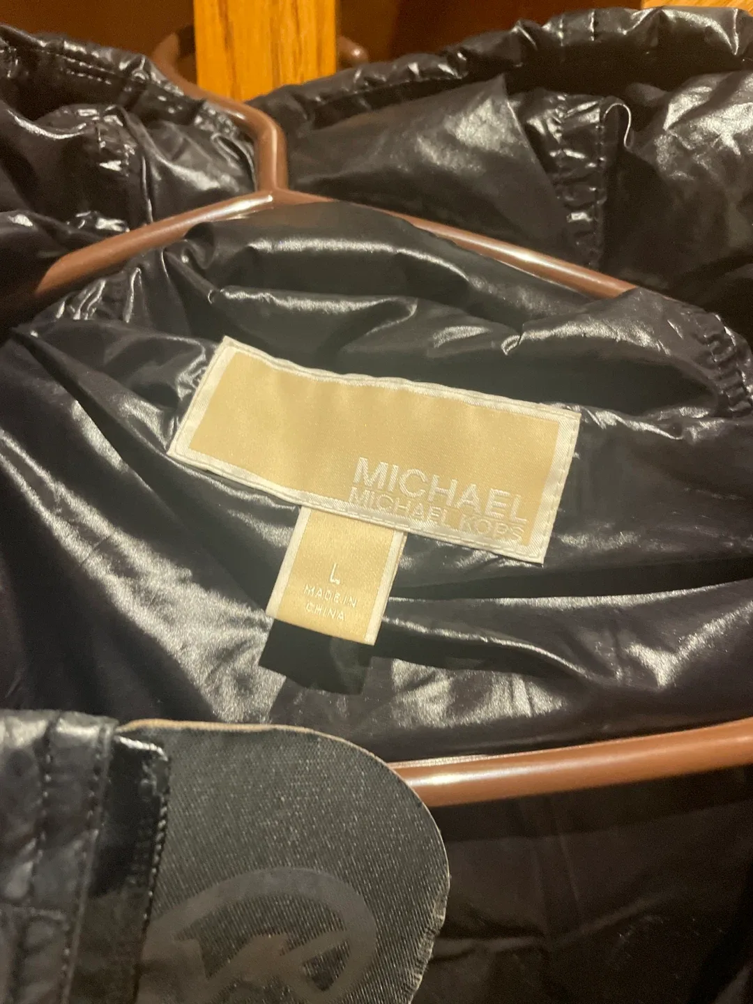 Michael Kors Black Puffer Jacket - Size L image indicator(2)