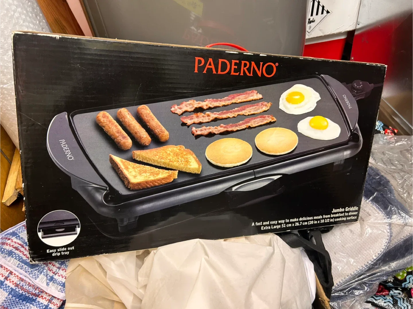 Paderno Jumbo Griddle - Extra Large 51cm x 26.7cm