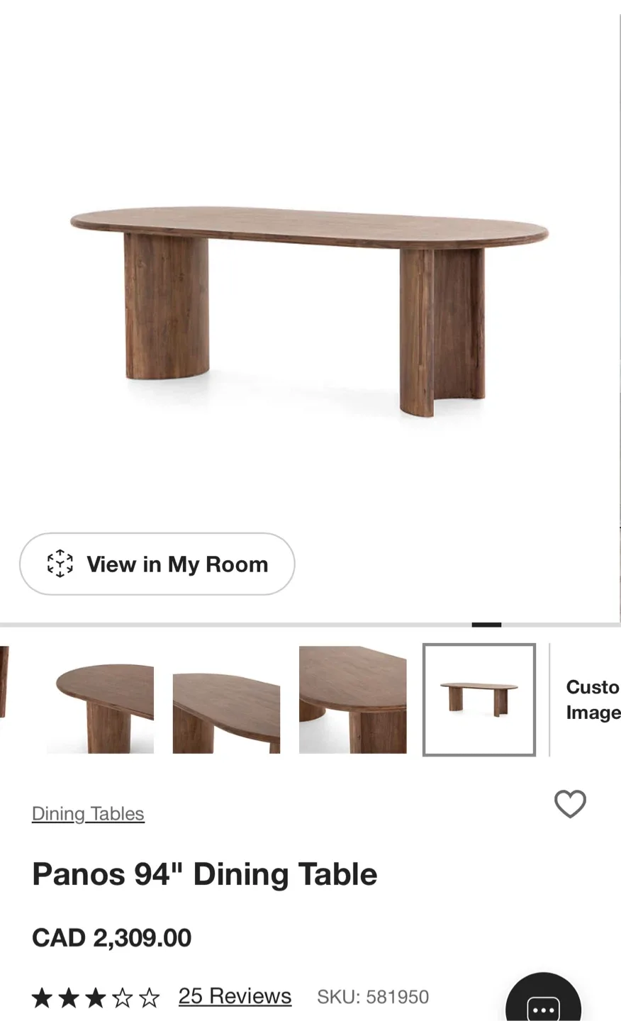 Beautiful Brand New 6 Seater Dining Table image indicator(7)