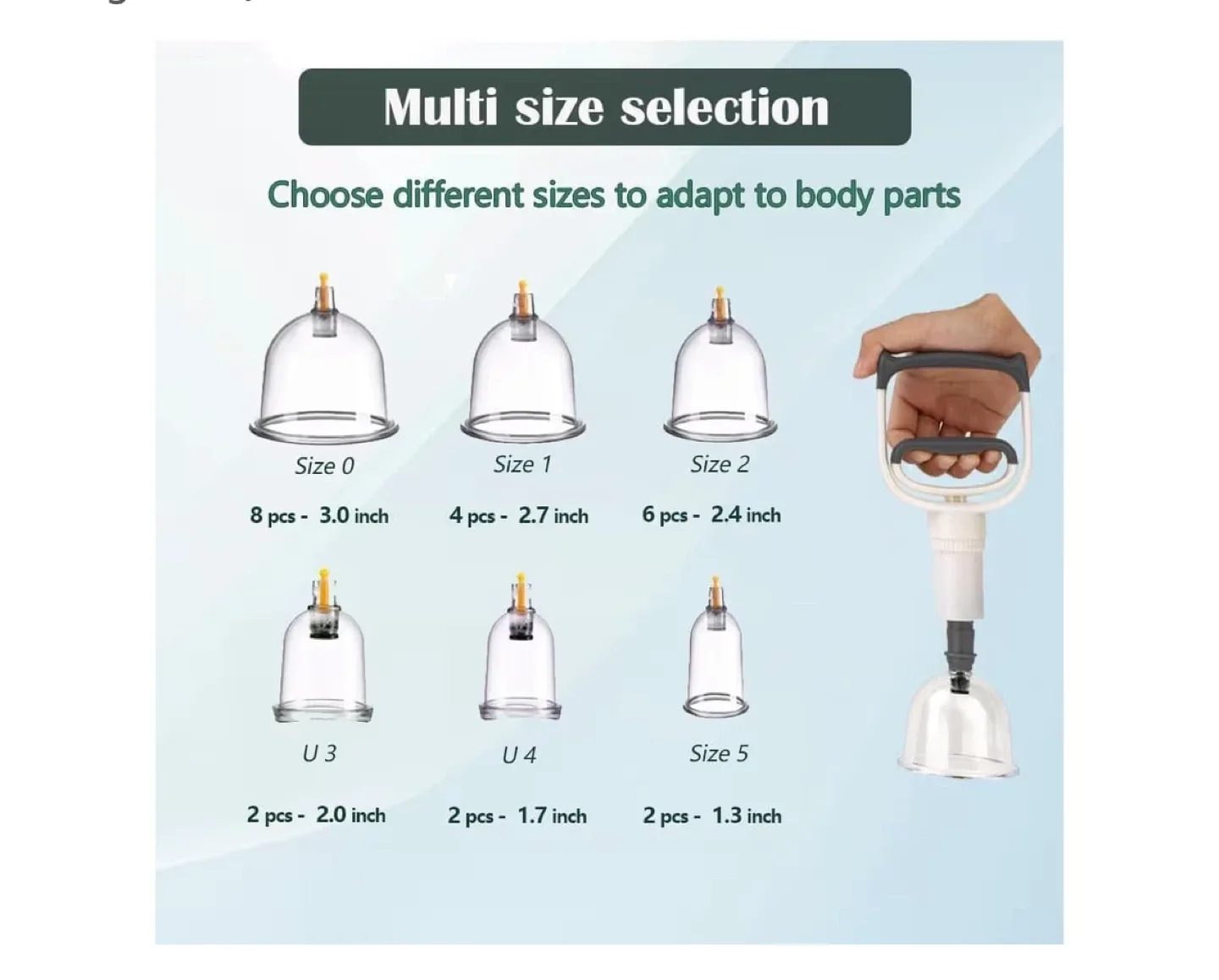 OBLITOP Cupping Therapy Set - 24 Cups, Large Size image indicator(2)