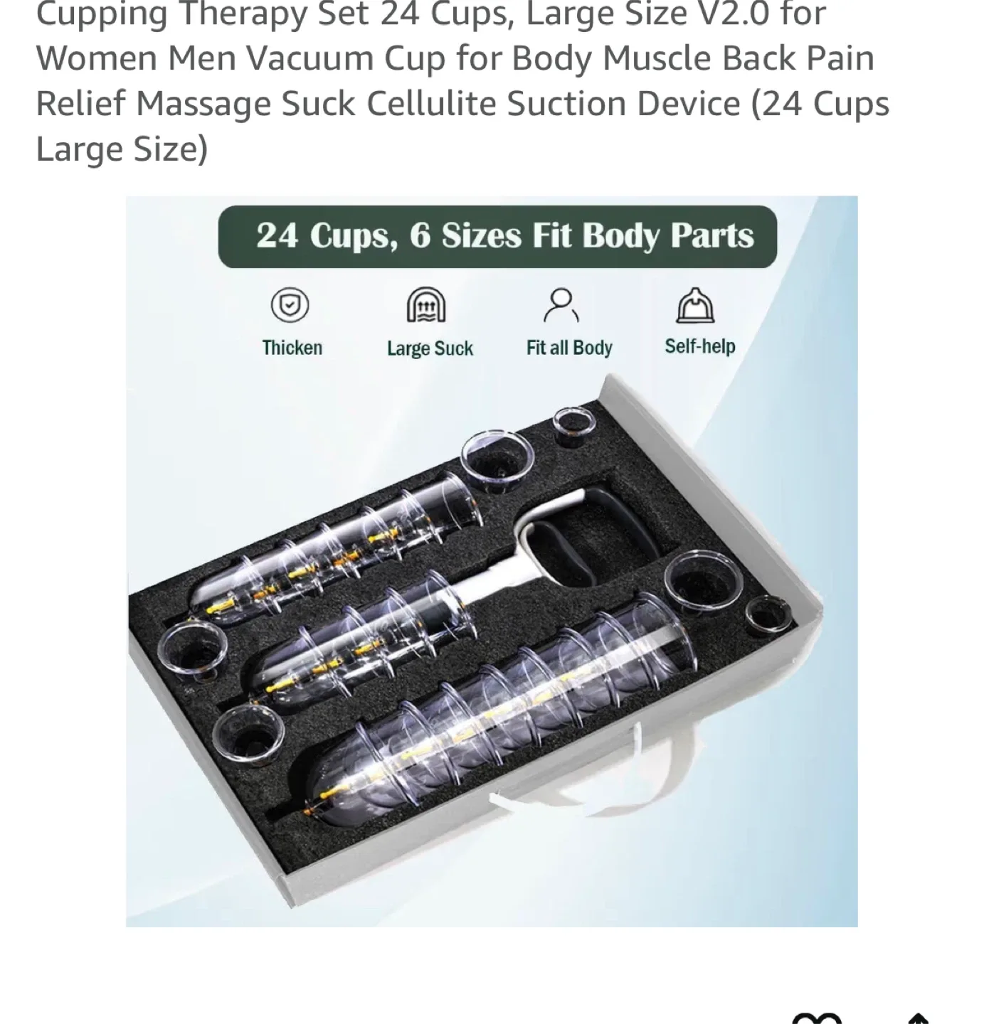 OBLITOP Cupping Therapy Set - 24 Cups, Large Size image indicator(3)
