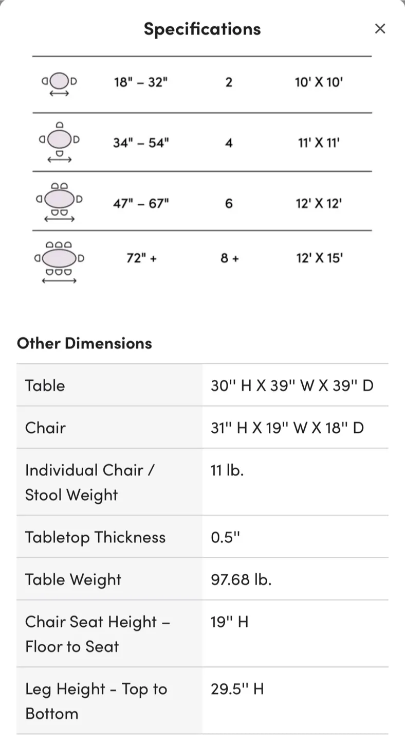Glass Top Kitchen or Dining Table includes 4 Chairs image indicator(2)