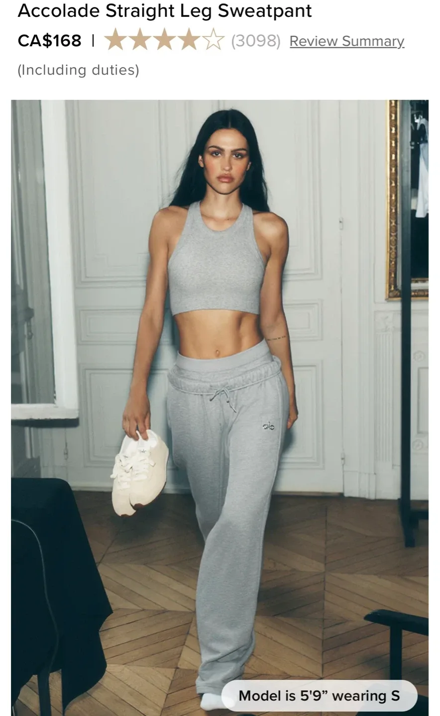 ALO Yoga Accolade Hoodie and Sweatpants Set - Heather Grey image indicator(8)