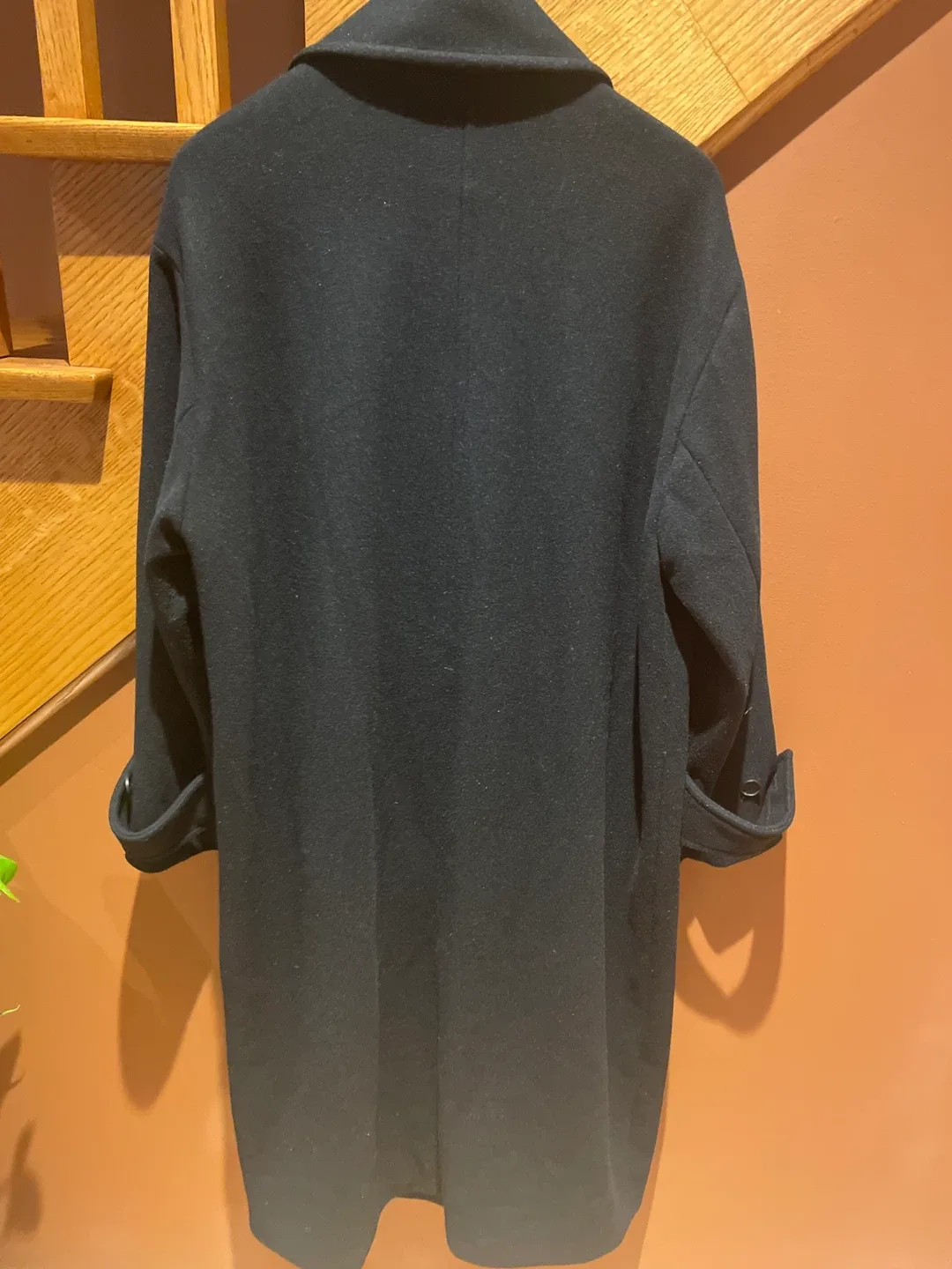 Zara Black Wool Blend Coat - Size M image indicator(6)