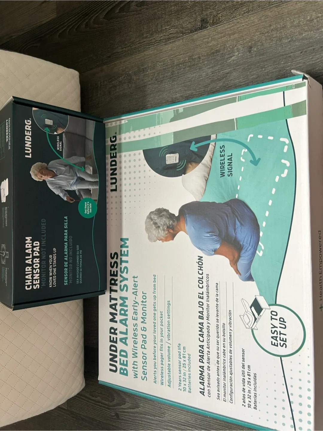 Lunderg Under Mattress Bed Alarm System