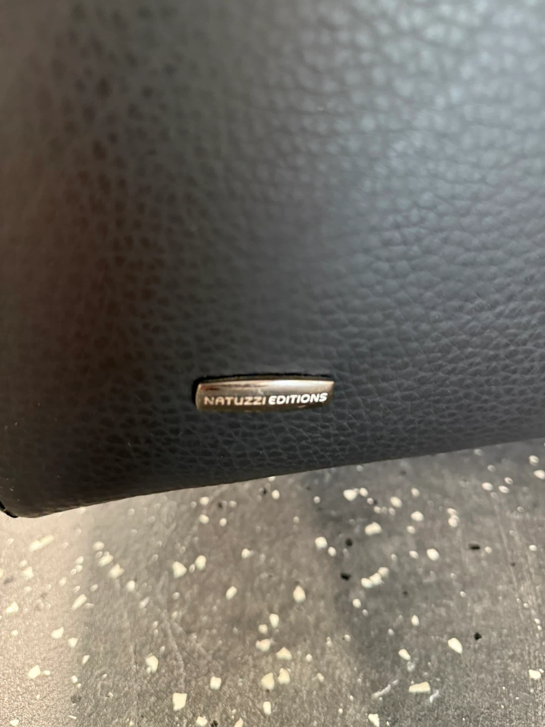 Natuzzi Editions Black Leather Sofa - photo 3