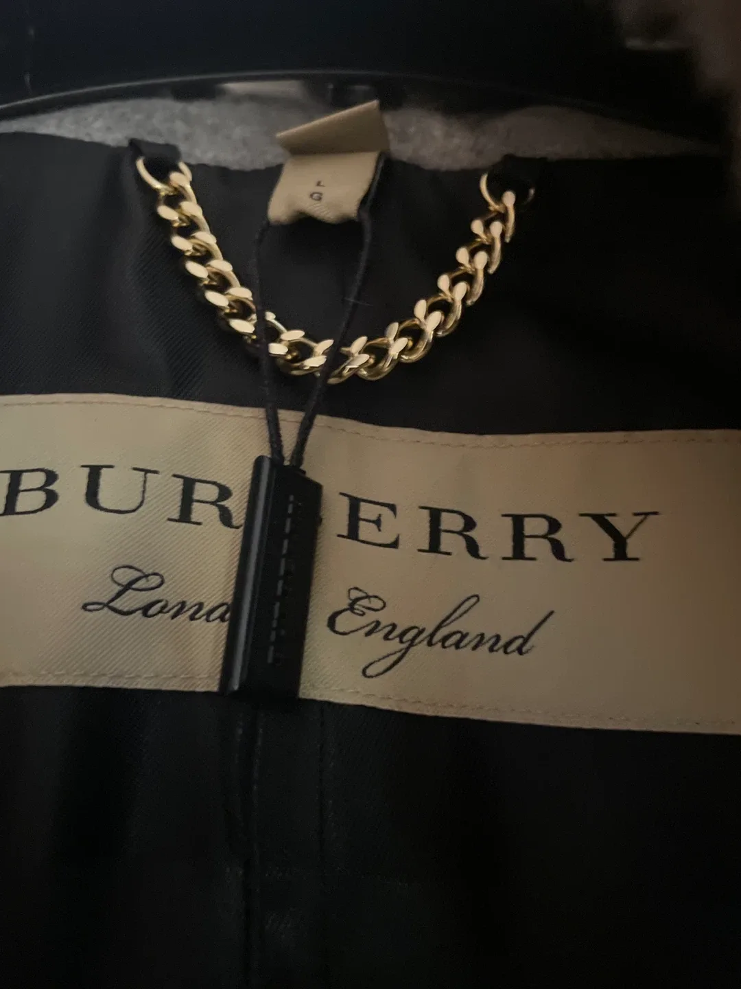 Burberry London England Wool Coat - Size L image indicator(5)