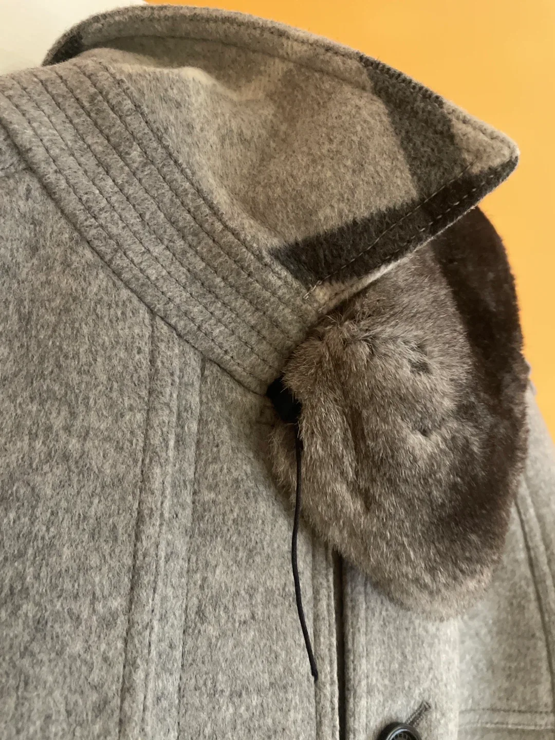 Burberry London England Wool Coat - Size L image indicator(2)