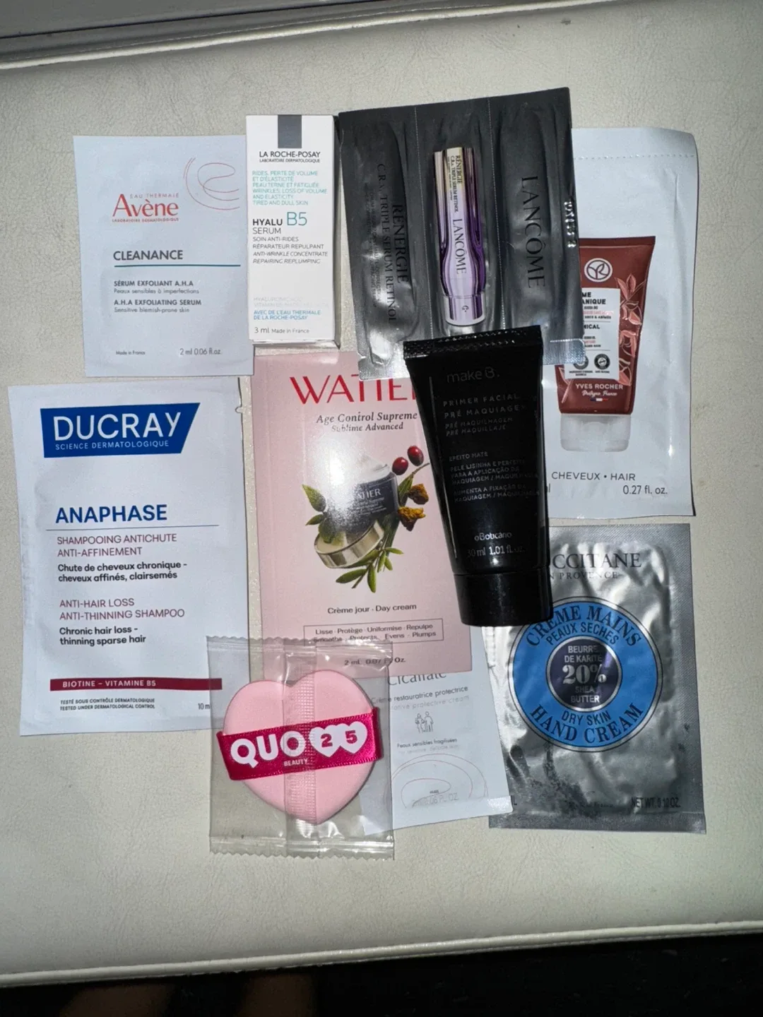Variety of Skincare Samples - Avène, Lancôme, L'Occitane & More! image indicator(3)