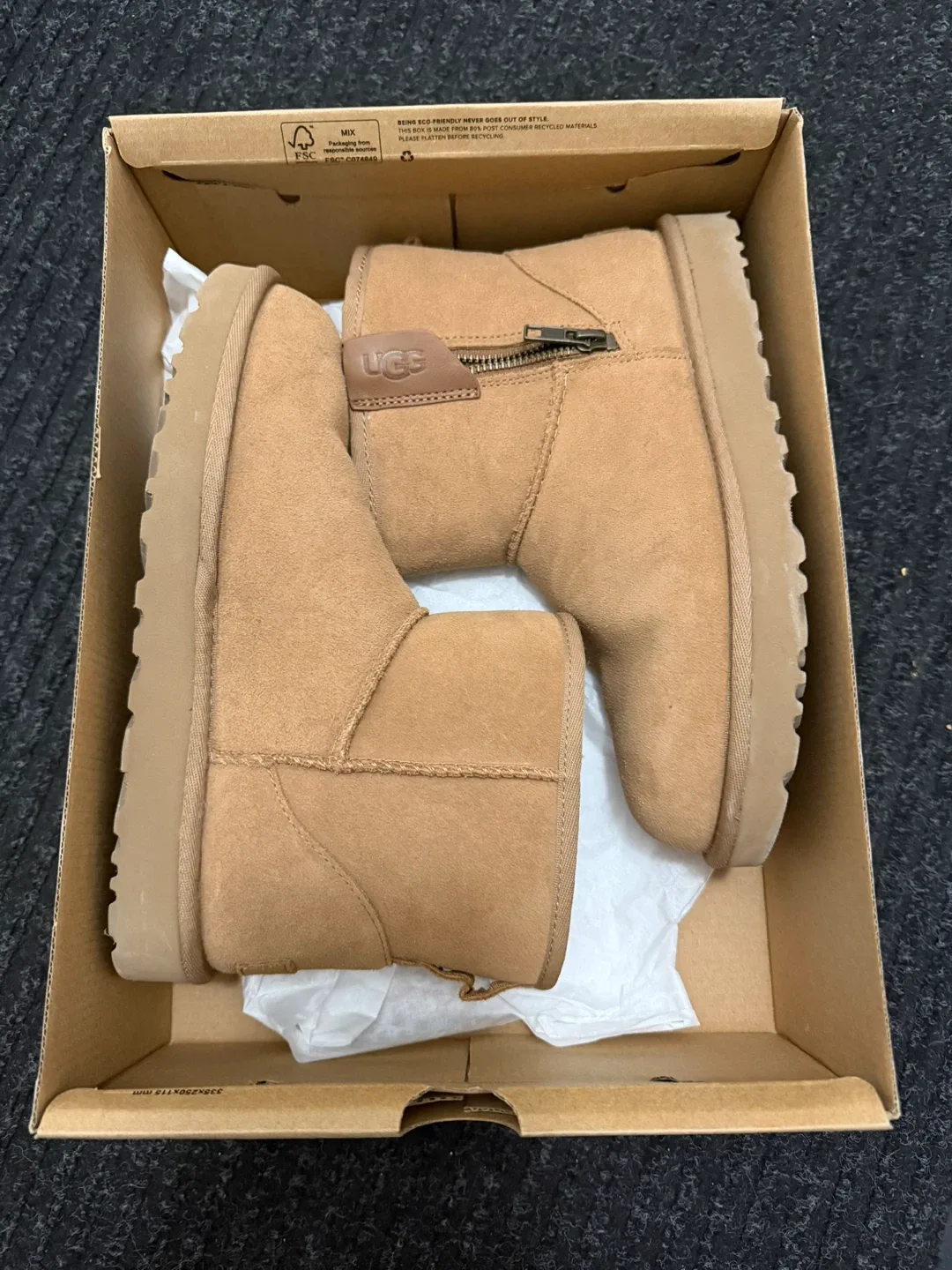 UGG Classic Mini Side Zip Boot - Size 7 image indicator(4)