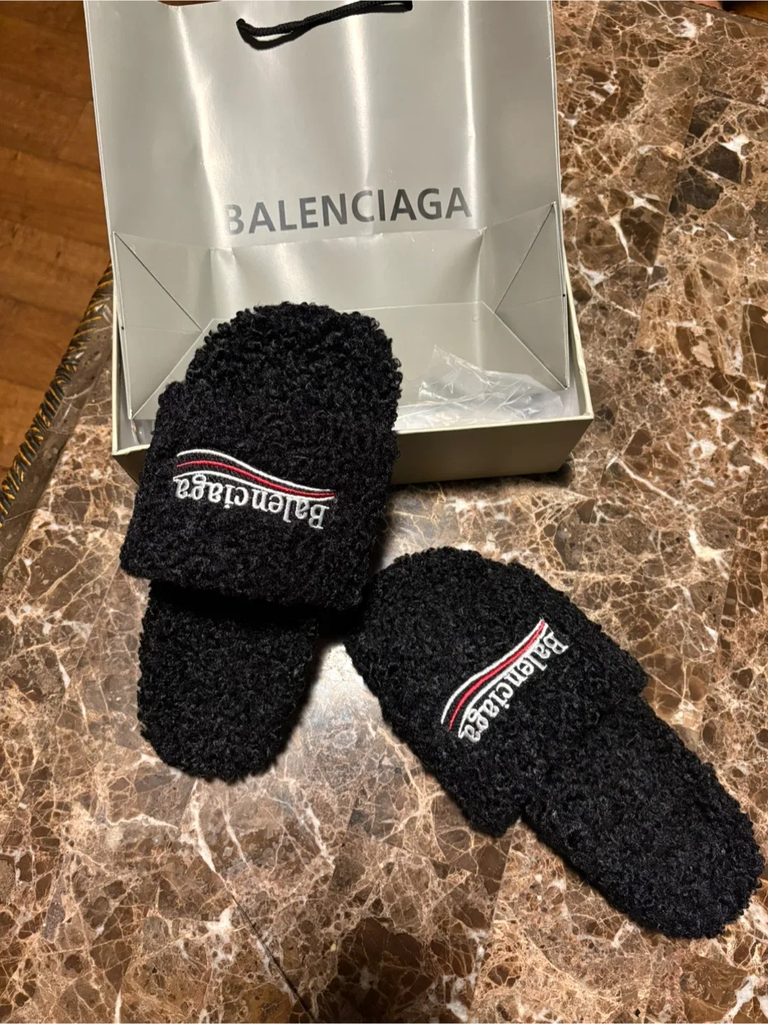 Balenciaga Black Slides