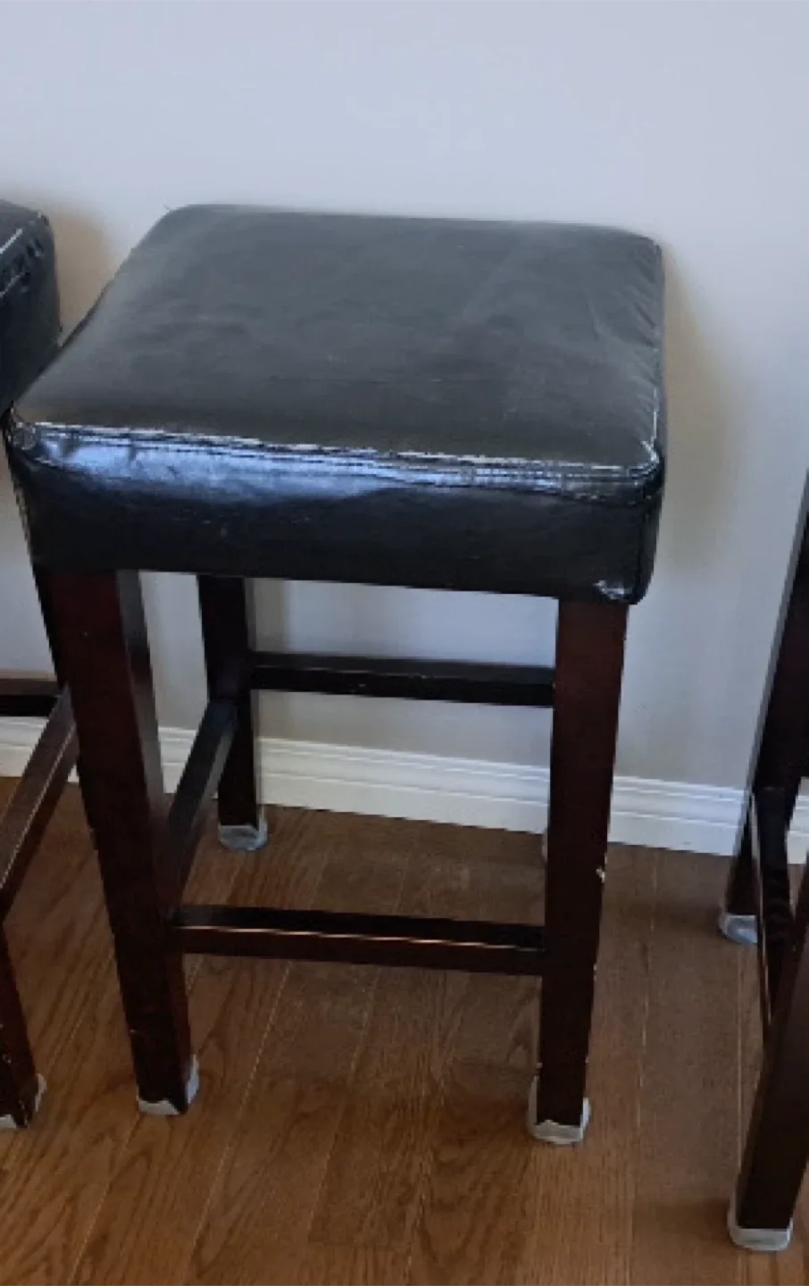 Set of 3 counter Stools - Black