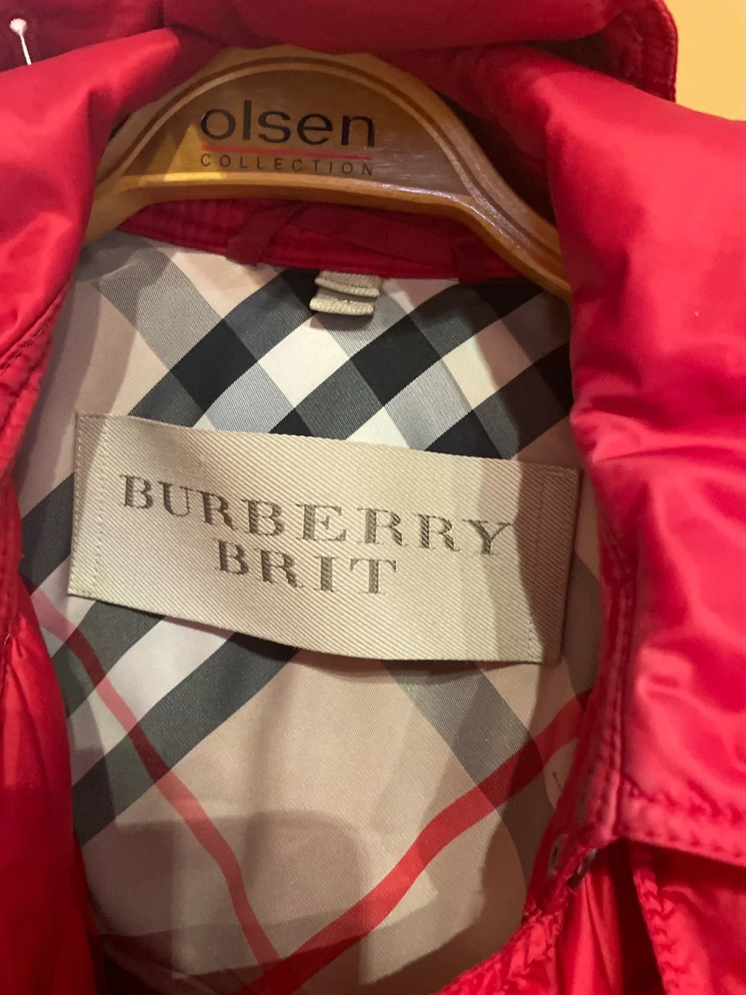 Burberry Red Puffer Jacket image indicator(6)