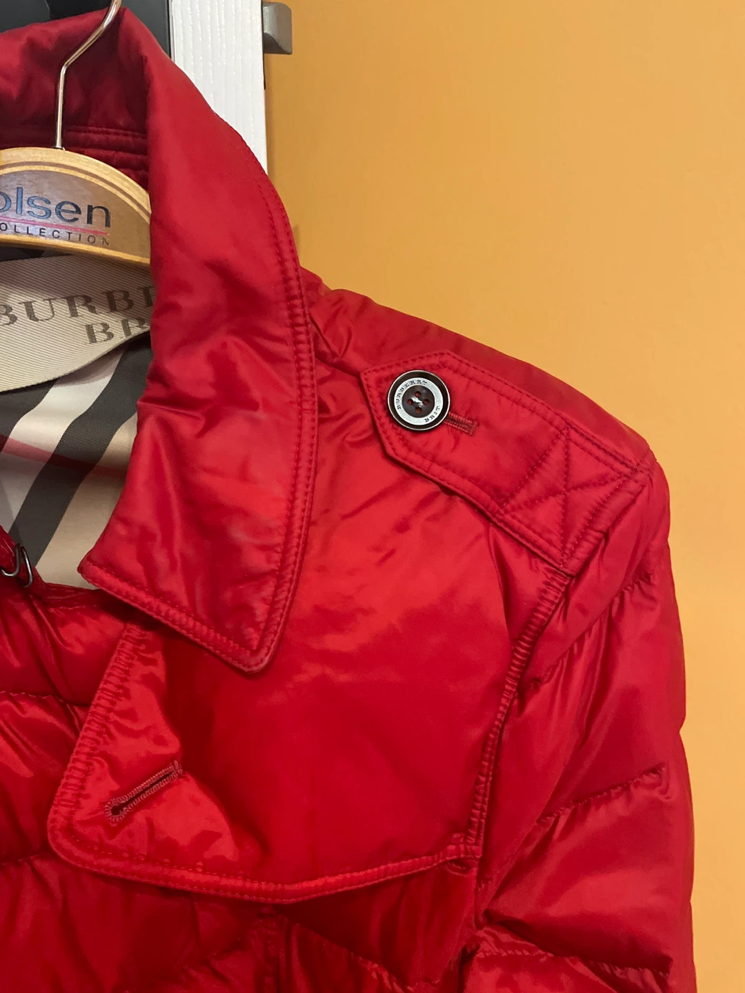Burberry Red Puffer Jacket - photo 3