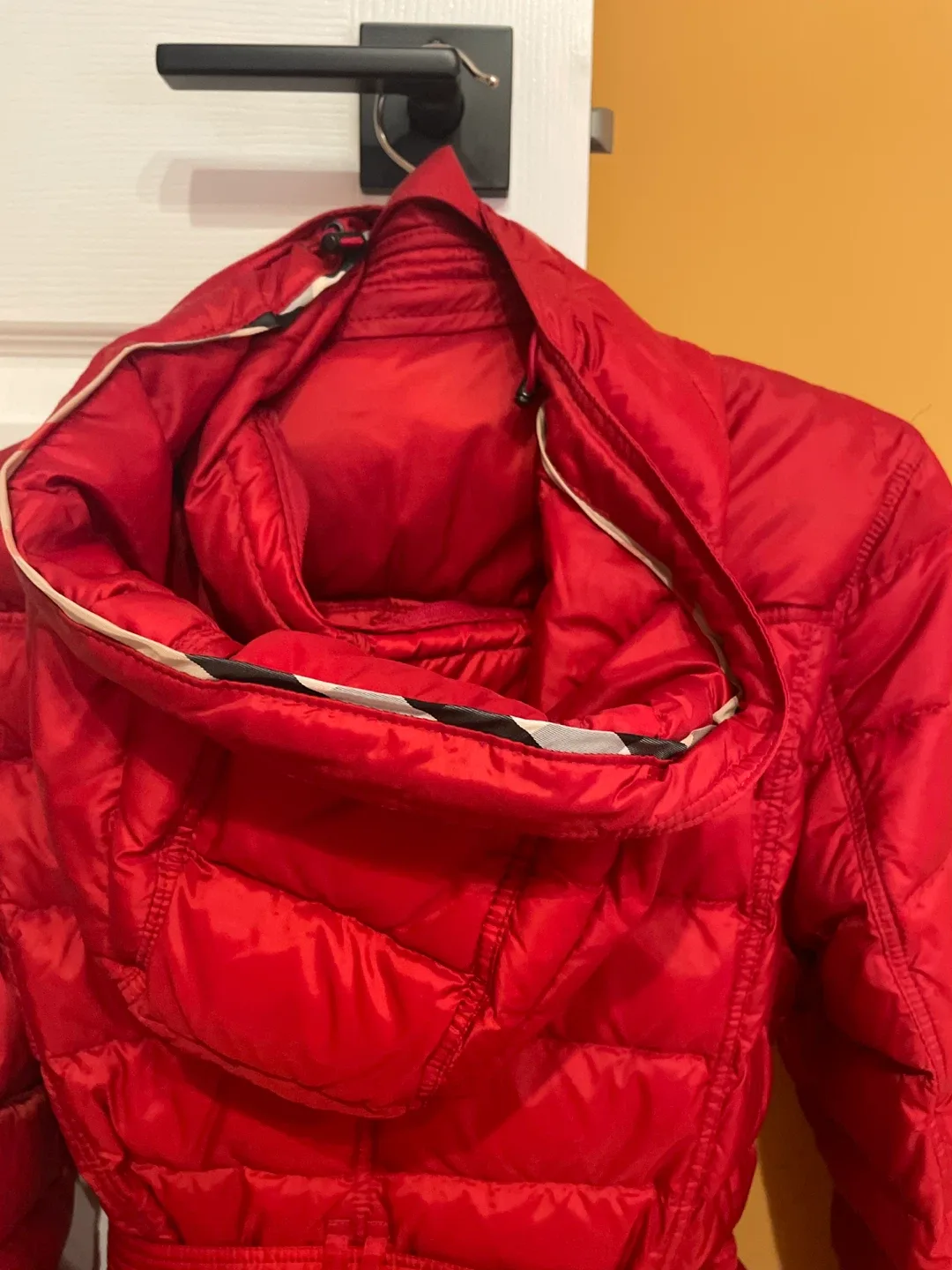 Burberry Red Puffer Jacket image indicator(5)