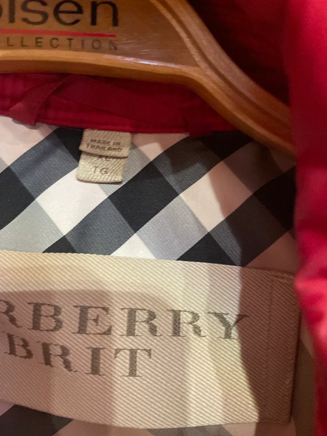 Burberry Red Puffer Jacket image indicator(7)